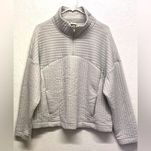 A New Day - Women’s  Quilted Sweatshirt - Gray XL